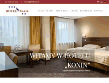 Tablet Screenshot of hotelkonin.pl